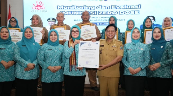 Staf Ahli TP PKK Yane Ardian Pantau Intervensi Imunisasi Zero Dose di Lampung