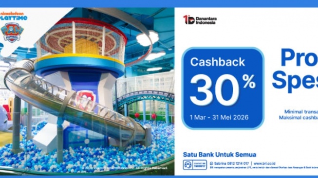 Promo Cashback Nickelodeon Paw Patrol Playtime, Khusus Nasabah BRI