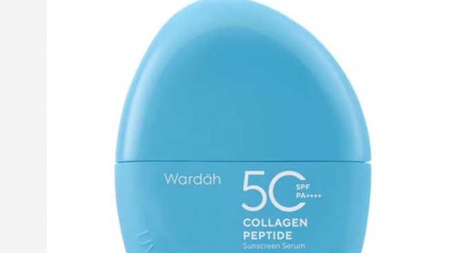 Wardah UV Shield Collagen Peptide Sunscreen Serum SPF 50 PA++++. [Shopee]