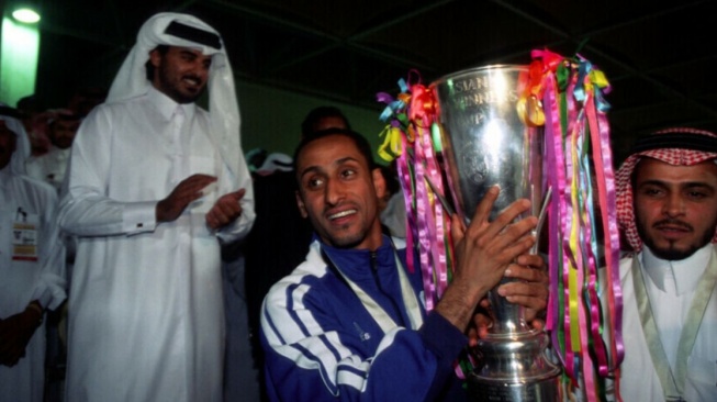 Sami Al-Jaber menjadi ikon revolusi sepak bola Arab Saudi melalui torehan rekor di Piala Dunia. (AFC)