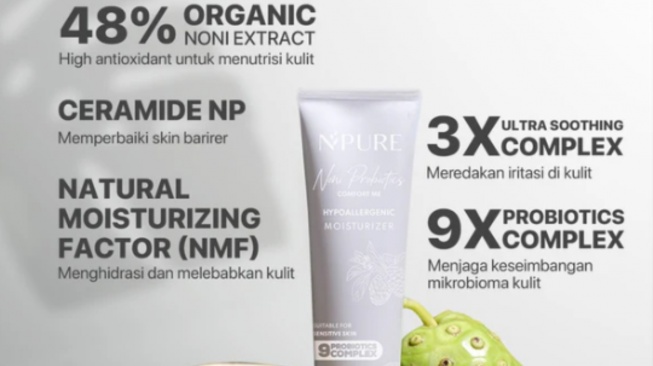 N'PURE Noni Probiotics Comfort Me Hypoallergenic Moisturizer. [N'pure]