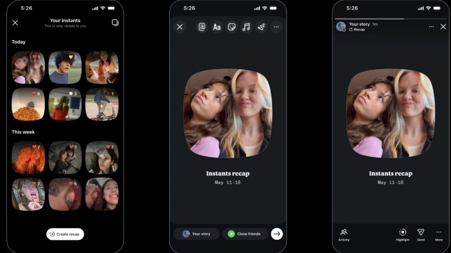 Instagram luncurkan fitur baru Instants. [Instagram]