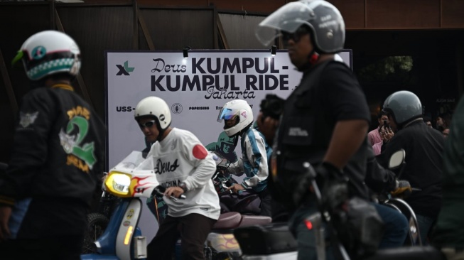 Skena Kustom Jakarta Bergelora di Deus Kumpul-Kumpul Ride