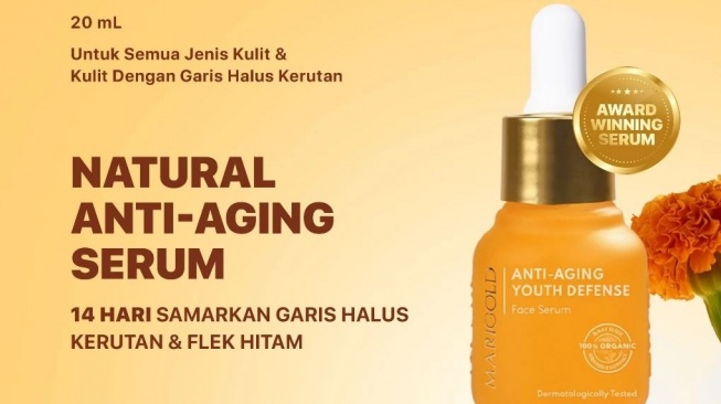 Serum anti aging lokal. (Shopee)