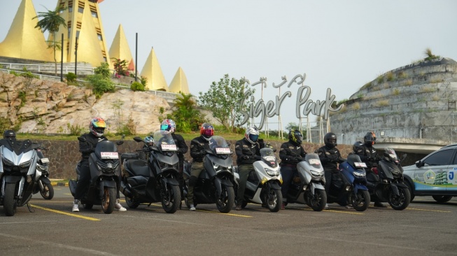 Perjalanan touring MAXI Tour Boemi Nusantara Jakarta - Lampung yang berlangsung pada 8 Mei - 11 Mei 2026. (Foto: SUARA.COM/Manuel Jeghesta)
