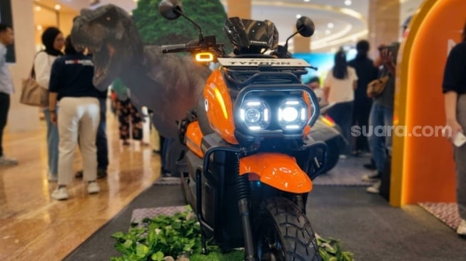 Salah satu line up Indomobil eMotor, Tyranno di Indomobil Expo Yogyakarta (Suara.com/Gagah Radhitya Widiaseno)