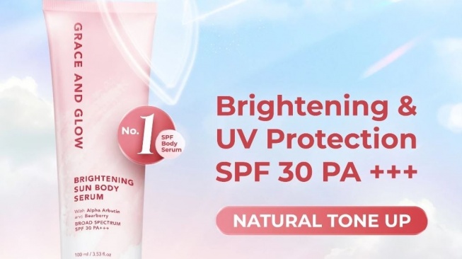 Body lotion tone up. (Shopee)