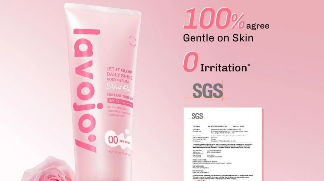 Body lotion tone up. (Shopee)