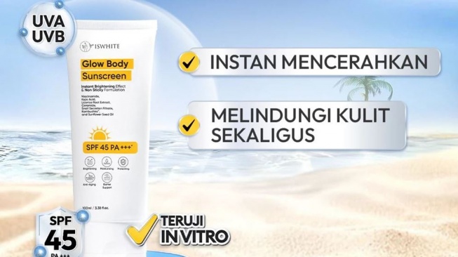 Body lotion tone up. (Shopee)