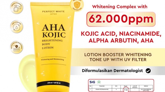 Body lotion tone up. (Shopee)