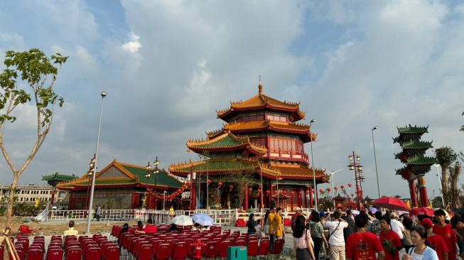 Ribuan Warga Padati Peresmian Kelenteng Tian Fu Gong Megah dan Penuh Nuansa Spiritual