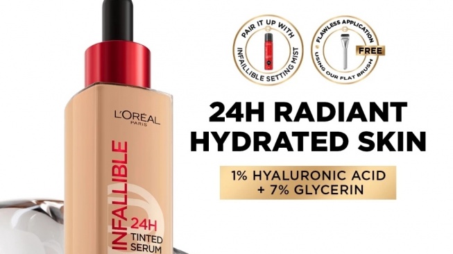 L'Oreal Paris Infallible 24H Tinted Serum Foundation (Shopee)