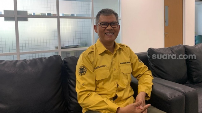 Wakil Dekan Fakultas Teknik UGM, Sugeng Sapto Surjono, saat ditemui di Gedung Smart and Green Learning Center (SGLC). (Suara.com/Irwan Febri)