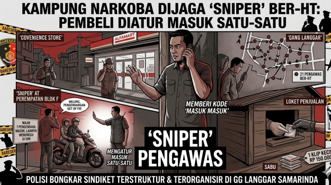 Saling Terhubung via HT, 21 'Sniper' Pasang Badan Jaga Kampung Narkoba di Samarinda Selama 4 Tahun!