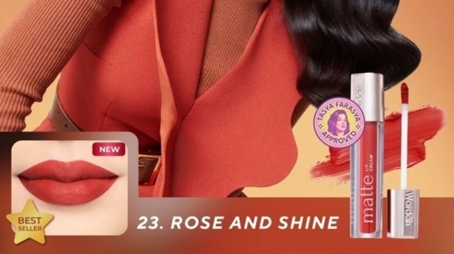 Lipstik Wardah untuk kulit sawo matang. (Shopee)