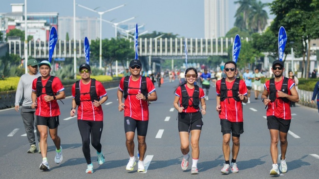 BTN JAKIM 2026 (13–14/6/2026) dengan label Elite Label dari World Athletics ini akan menghadirkan puluhan ribu pelari nasional dan internasional, yang melintasi sejumlah ruas utama ibu kota. Silakan cek rute alternatif bagi para pengguna kendaraan bermotor. (Dok: BTN)