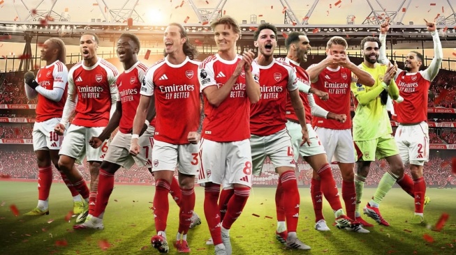 8 Angka Ajaib yang Bawa Arsenal Akhiri Puasa Gelar Liga Inggris 22 Tahun