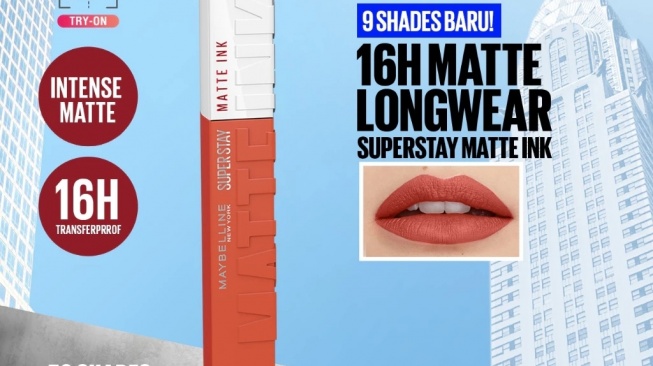 Maybelline Superstay Matte Ink Liquid Matte Lipstick (Shopee)