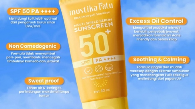 Mustika Ratu Sunscreen Multi Shield Serum SPF 50+ PA++++ (Shopee)