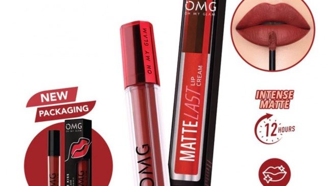 Lipstik merah. (Shopee)