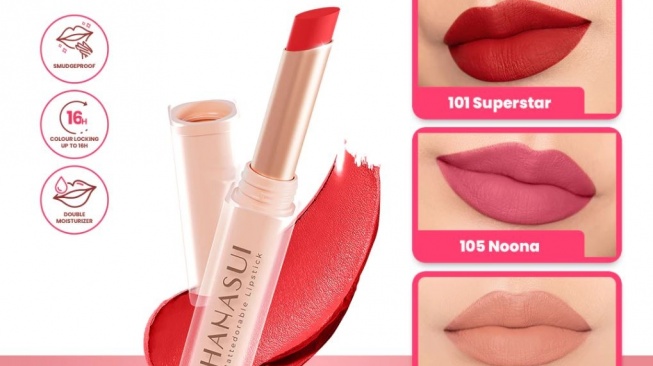 Lipstik merah. (Shopee)