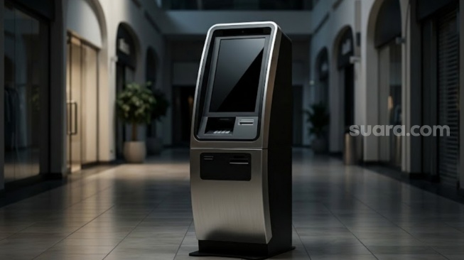 Ilustrasi ATM Bitcoin (Gemini AI)