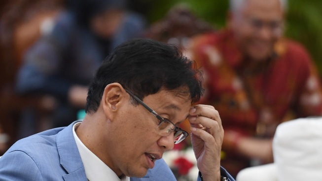 Menteri Keuangan Purbaya Yudhi Sadewa memberikan keterangan saat konferensi pers APBN KiTa edisi Mei 2026 di Jakarta, Selasa (19/5/2026).  [ANTARA FOTO/M Risyal Hidayat/tom]