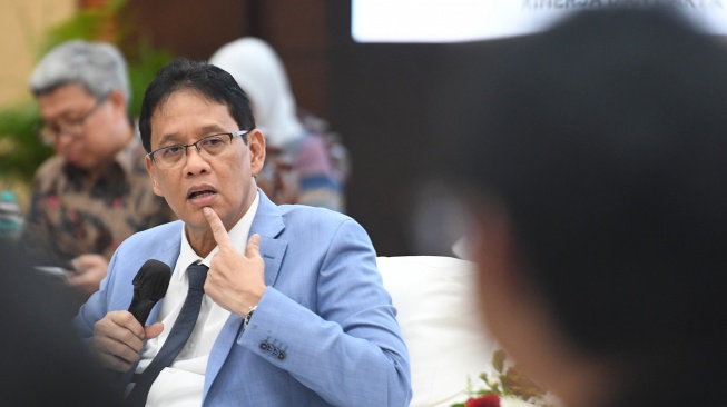 Menteri Keuangan Purbaya Yudhi Sadewa memberikan keterangan saat konferensi pers APBN KiTa edisi Mei 2026 di Jakarta, Selasa (19/5/2026). [ANTARA FOTO/M Risyal Hidayat/tom]