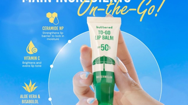 Buttered To-Go Lip Balm SPF 50 PA++++ (Shopee)