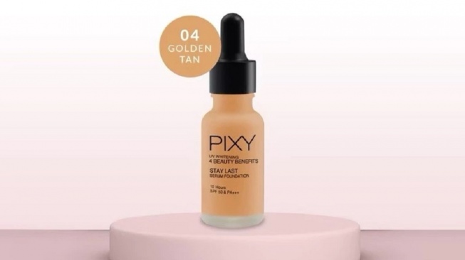 PIXY UV Whitening Stay Last Serum Liquid Foundation (Shopee)