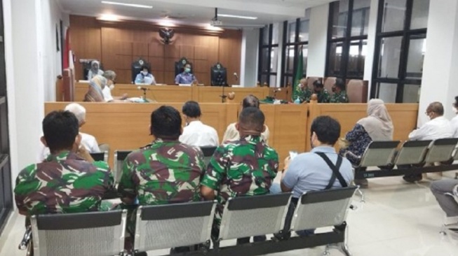 Sidang sengketa lahan Kavling Pangkalan Jati di PTUN tahun 2021. [Dok. TNI AL]