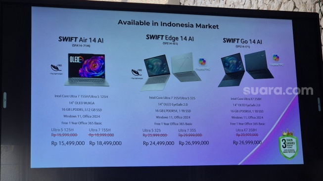 Rupiah Anjlok, Harga Laptop Acer Kena Imbas