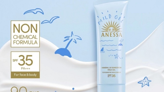 ANESSA Mineral UV Mild Gel SPF35 PA+++ (Shopee)