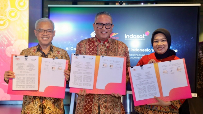 Kolaborasi IOH x Kemenaker x Wadhwani. [Indosat] 