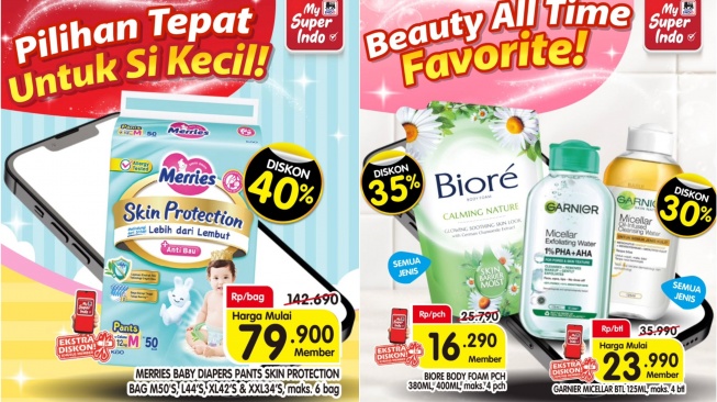 Promo Khusus Member Superindo 21-27 Mei 2026: Popok Bayi hingga Skincare Jadi Murah Banget