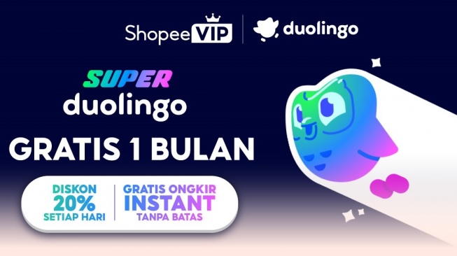 ShopeeVIP Gandeng Duolingo, Bikin Belanja Lebih Hemat & Upgrade Diri Lebih Menyenangkan