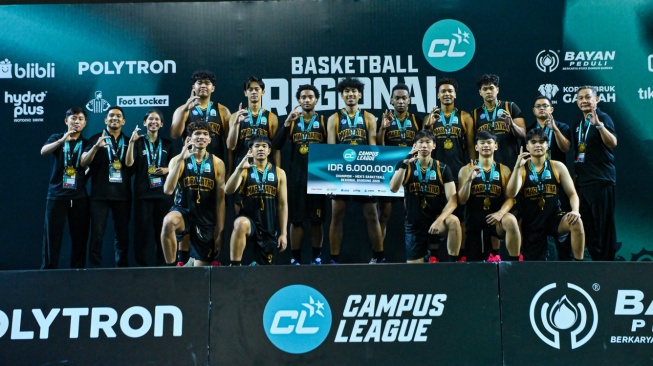 The Ice Bears julukan tim putra dan putri Universitas Kristen Maranatha (Maranatha) sukses mengawinkan gelar di Campus League 2026 &ndash; Basketball Regional Bandung Season 1. [Dok. Campus League]