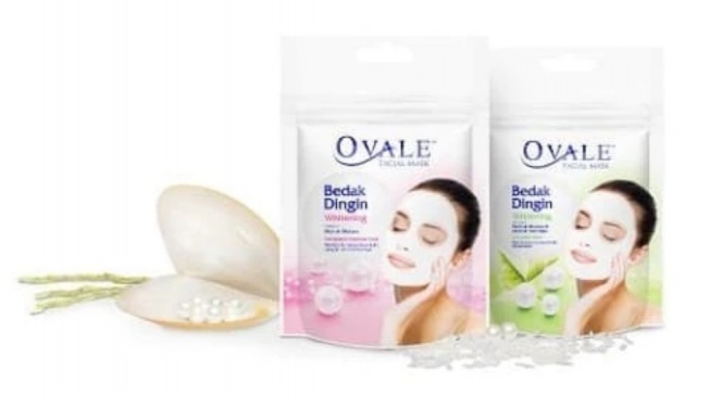 Ovale Facial Mask Bedak Dingin.