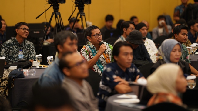 Suasana saat sesi konferensi "Peluang & Tantangan Media Lokal di Jawa Tengah" dalam gelaran Jateng Media Summit 2026 di Semarang, Jawa Tengah, Kamis (21/5/2026). [Dok Jateng Media Summit] 