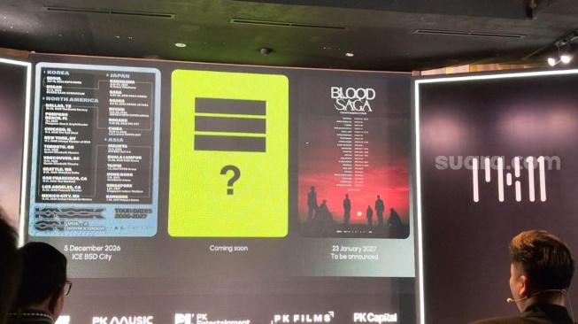 Latar kuning dan tiga garis hitam dianggap kode konser BIGBANG yang bakal digelar PK Entertainment [Suara.com/Rena Pangesti].