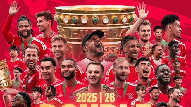Hattrick Harry Kane Antar Bayern Munich Juara DFB-Pokal 2026!