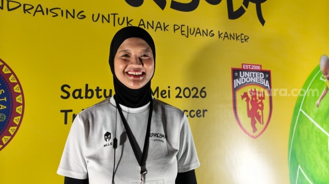 Tyas Amalia, Ketua Yayasan Pita Kuning ditemui di Jeruk Purut, Jakarta Selatan pada Sabtu, 23 Mei 2026. [Suara.com/Rena Pangesti]