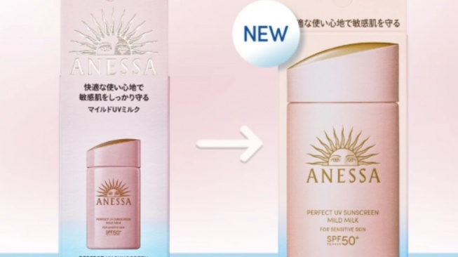 Anessa Perfect UV Sunscreen Mild Milk SPF 50+ PA++++. [Shopee/Anessa]