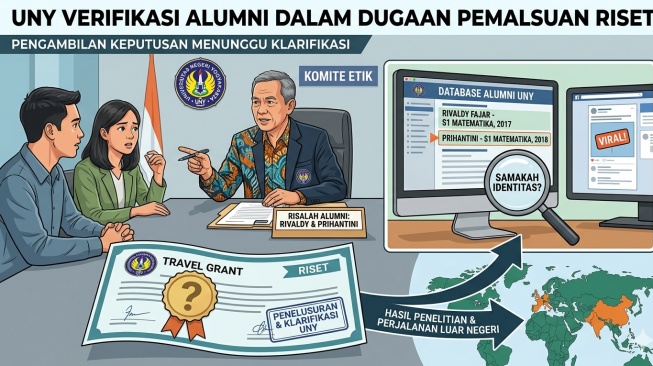 Skandal Riset Palsu Demi Travel Grant, UNY Benarkan Rivaldy dan Prihantini Adalah Alumni