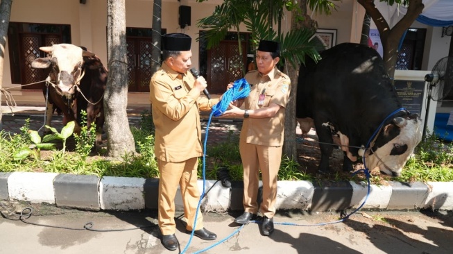 Mendagri Serahkan Hewan Kurban Kemendagri dan BNPP, Bentuk Kepedulian Sosial Kepada Masyarakat