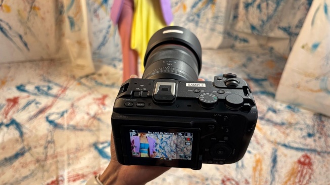 Peluncuran Canon EOS R6 V di Jakarta, Senin (25/5/2026). [Suara.com/Oriza] 