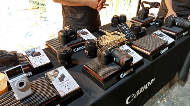Peluncuran Canon EOS R6 V di Jakarta, Senin (25/5/2026). [Suara.com/Oriza] 