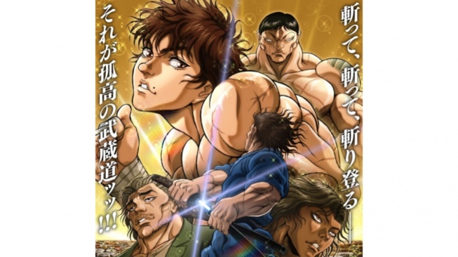 Anime Baki-Dou Part 2 Umumkan Tayang 18 Juni, Duel Musashi Makin Brutal