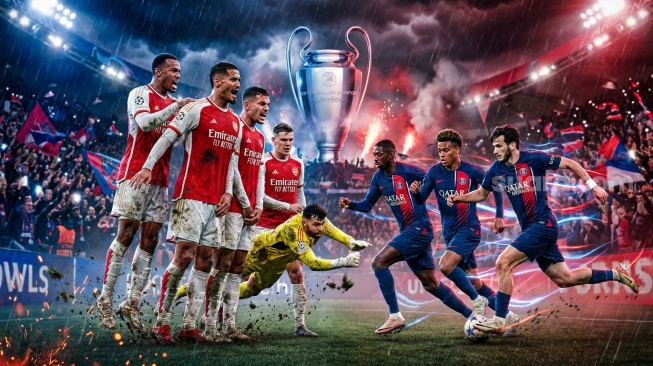 Final Liga Champions: PSG Menggila di Depan, Arsenal Tak Tergoyahkan di Belakang