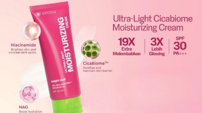 Emina Bright Stuff Ultra-Light Moisturizing Cream (Shopee)